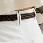 Pantaloni a gamba ampia in bianco Brunello cucinelli - donna 