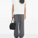 T-shirt con stampa in bainco Mm6 maison margiela - uomo 