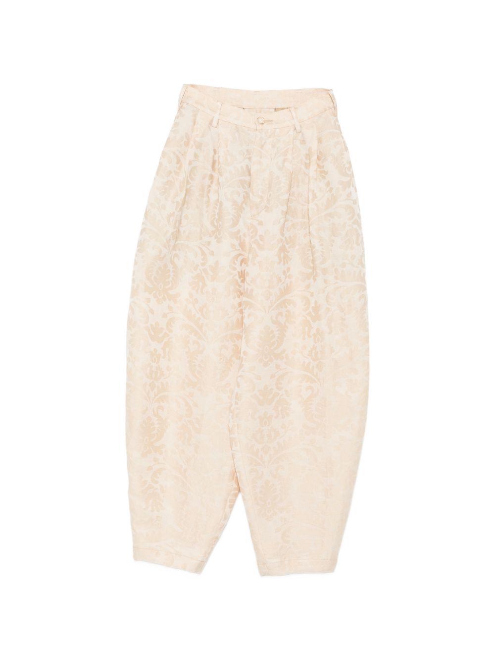 Pantaloni in jacquard Piper in beige Uma wang  - donna 