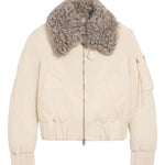 Bomber imbottito in avorio AMI Paris - unisex 