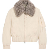 Bomber imbottito in avorio AMI Paris - unisex 