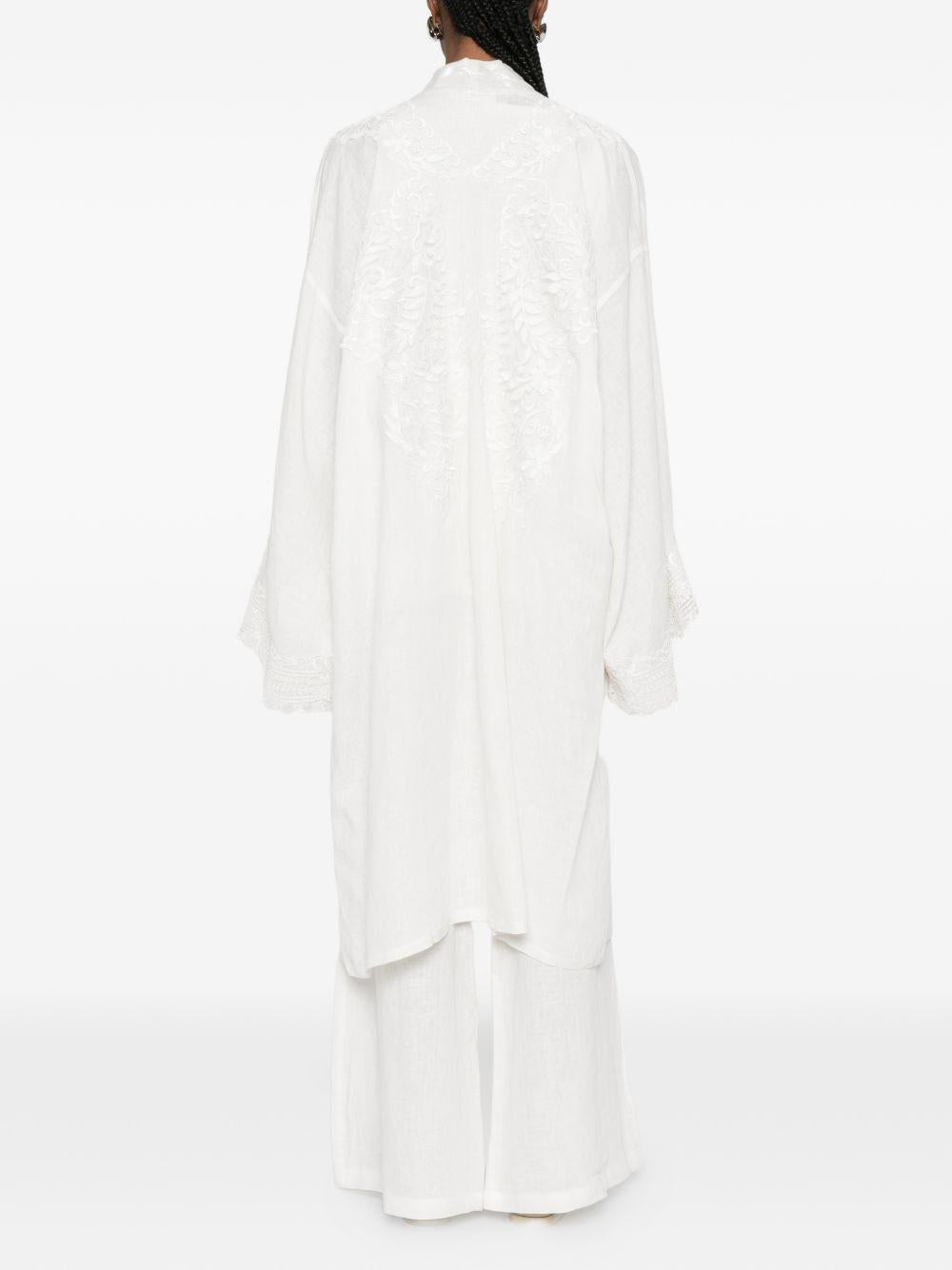Kimono in pizzo in bianco Maurizio - donna 