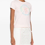 T-shirt a maniche corte in rosa Casablanca - donna 