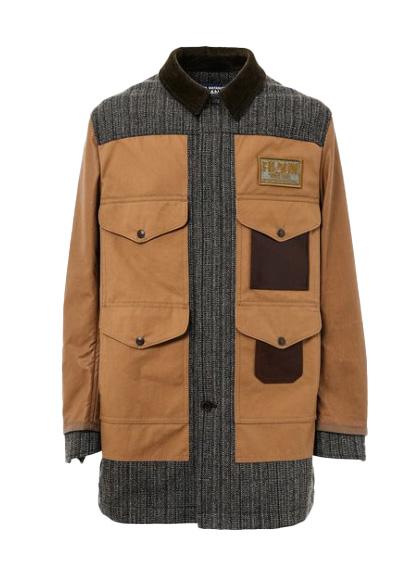 Cappotto patchwork filson multicolore  Junya Watanabe - uomo 