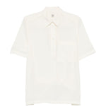 Polo con taschino sul petto in bianco Toteme - donna 