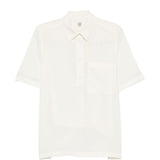 Polo con taschino sul petto in bianco Toteme - donna 