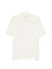 Polo con taschino sul petto in bianco Toteme - donna