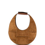 Borsa Moon in pelle in marrone Staud - donna 
