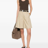 Pantaloncini a pieghe in beige Maxmara weekend - donna 