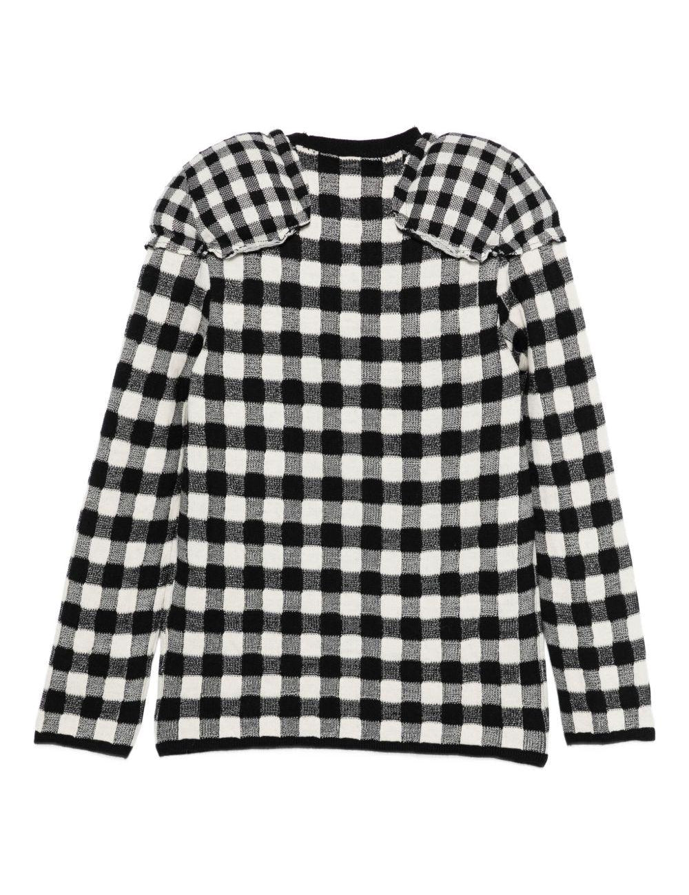 Maglia con spalline in bianco e nero Comme Des Garçons - donna 