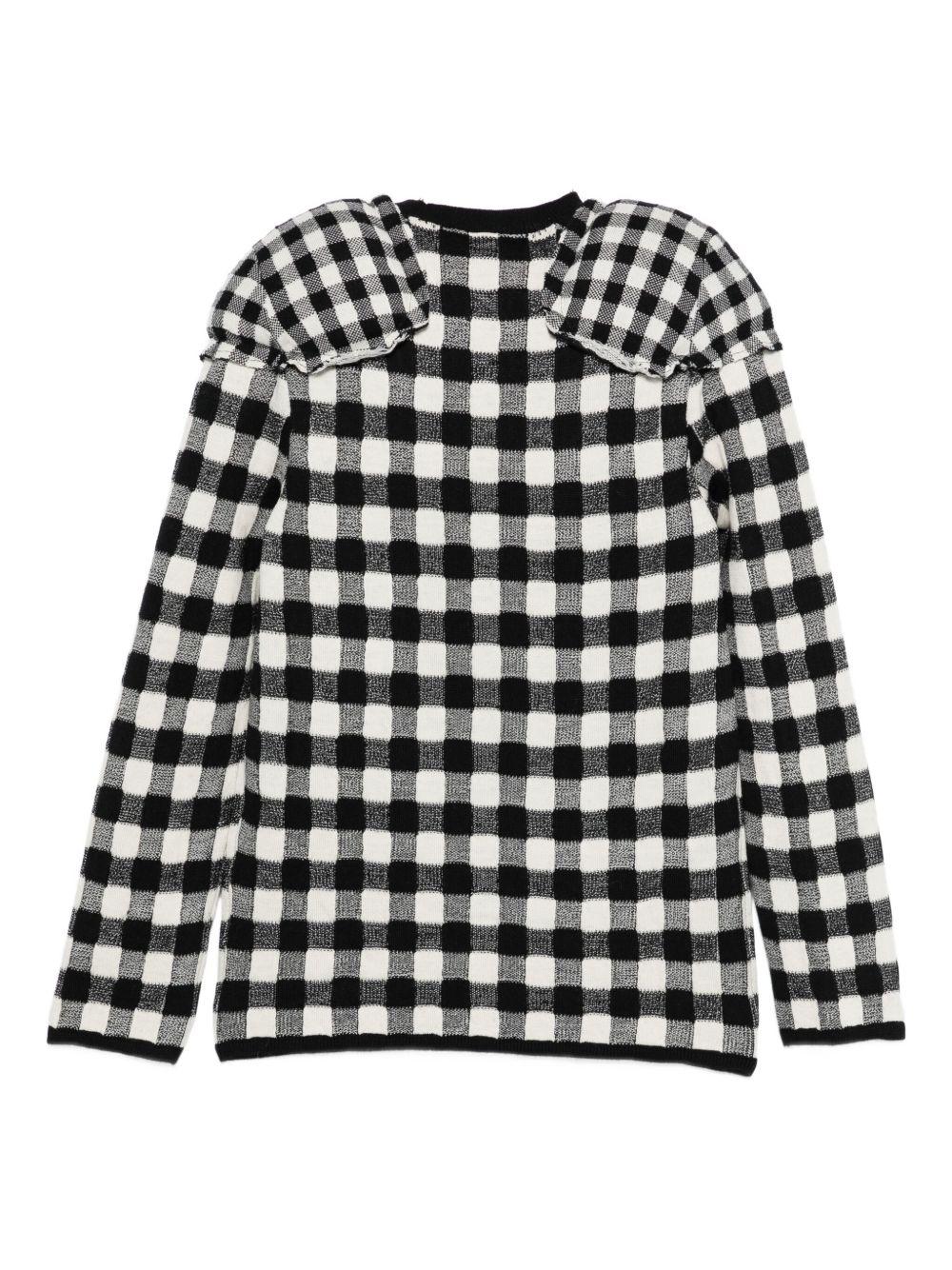 Maglia con spalline in bianco e nero Comme Des Garçons - donna 