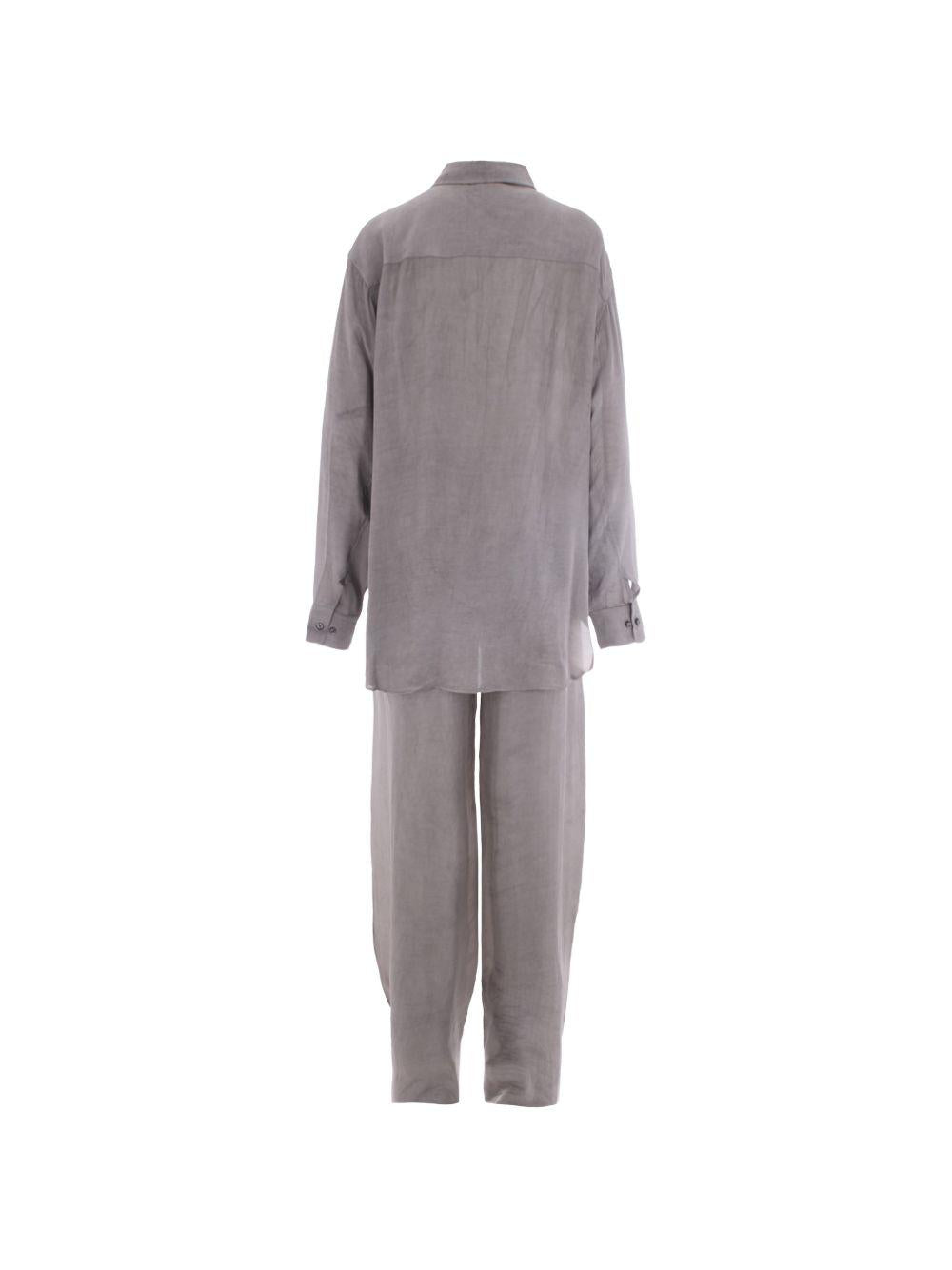 Completo due pezzi con coulisse in grigio the andamane - donna 