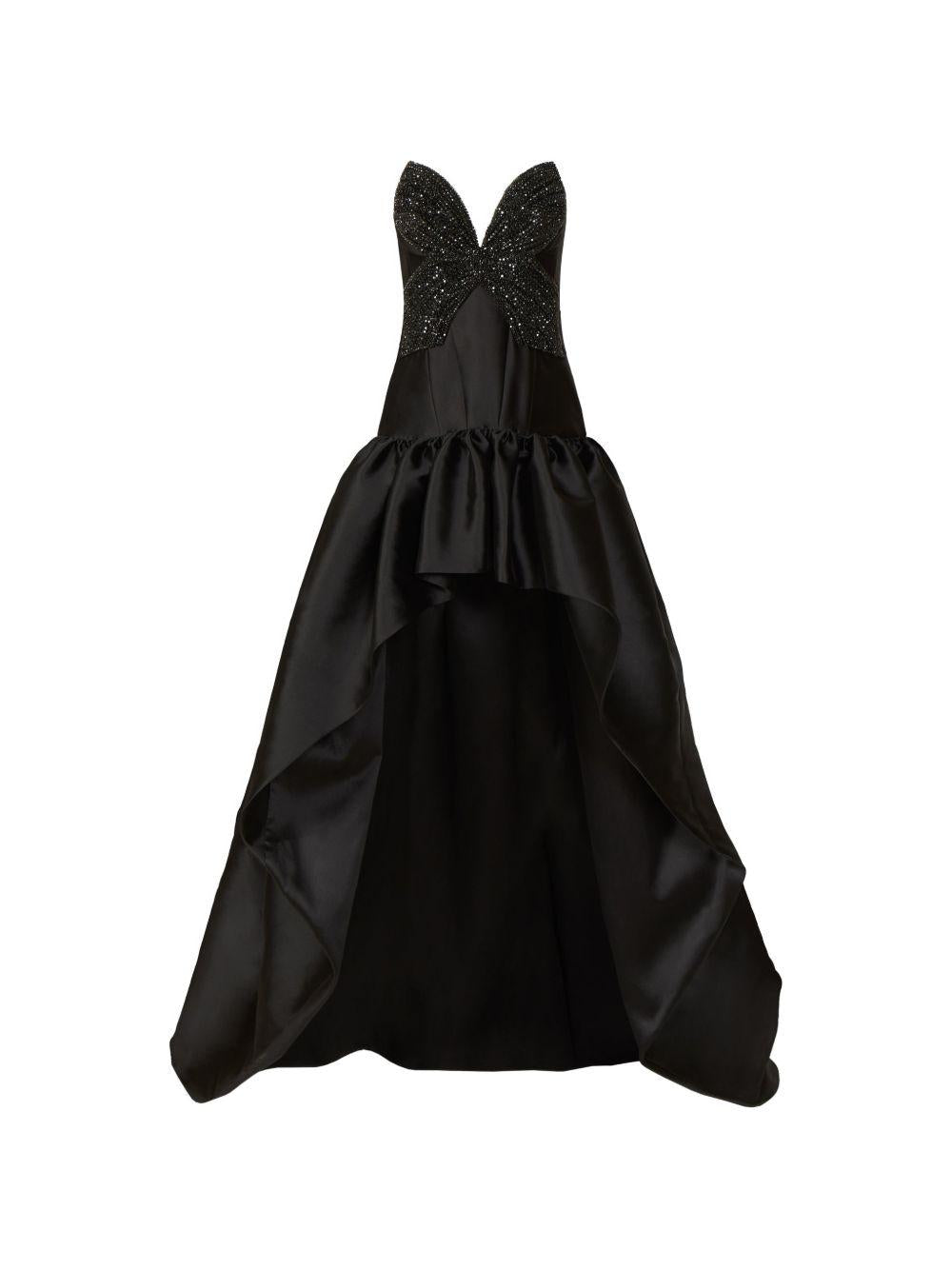 Abito asimmetrico Thara in nero Costarellos - donna 