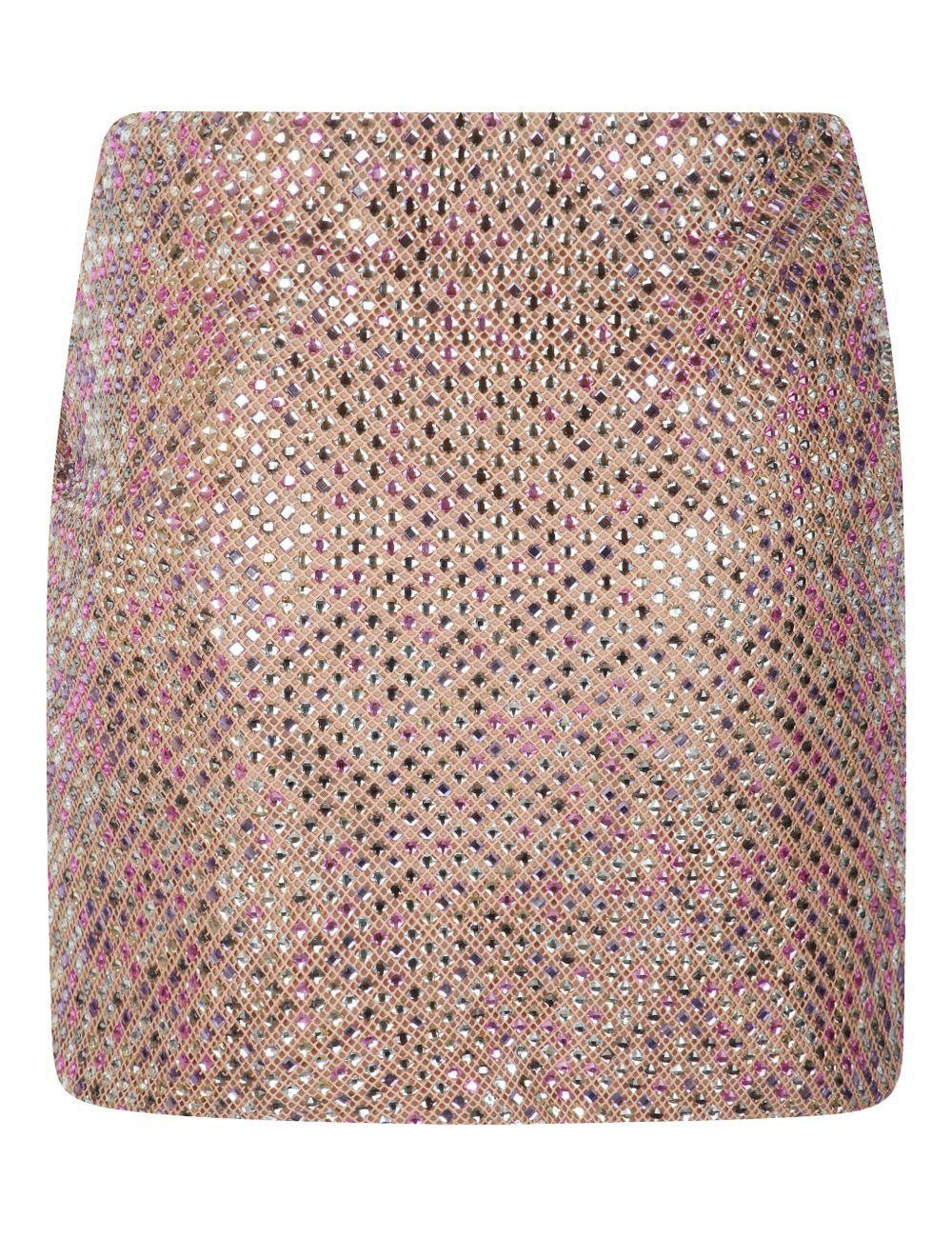 Minigonna con decorazione in rosa Self-Portrait - donna 