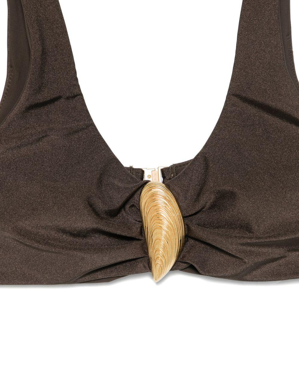 BIKINI TOP VEyRA SHELL in marrone Simkhai - donna 