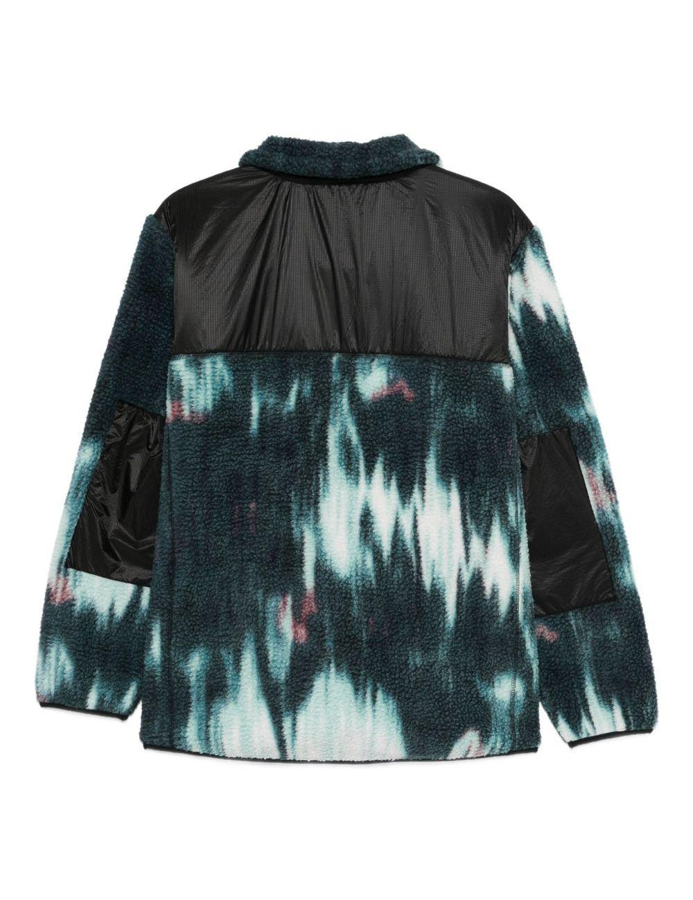Giacca con fantasia tie dye in blu Rains - uomo 