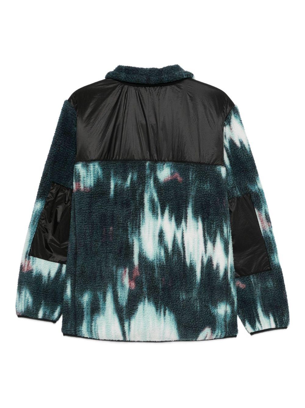 Giacca con fantasia tie dye in blu Rains - uomo 