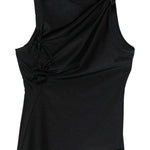 Top asimmetrico in nero Coperni - donna 