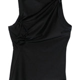 Top asimmetrico in nero Coperni - donna 
