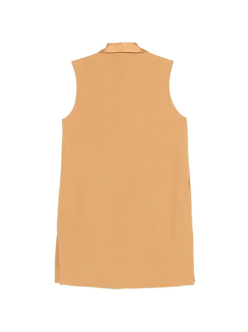 Gilet con collo a sciallo in giallo Antonelli - donna 
