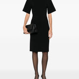 Abito midi in maglia fine in nero Toteme - donna 
