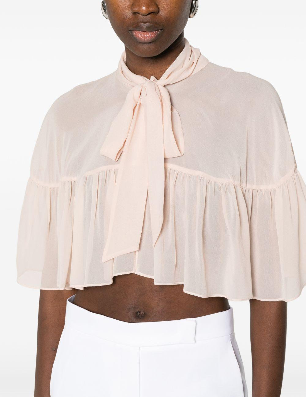 Blusa con fiocco in rosa chiaro Max Mara - donna 