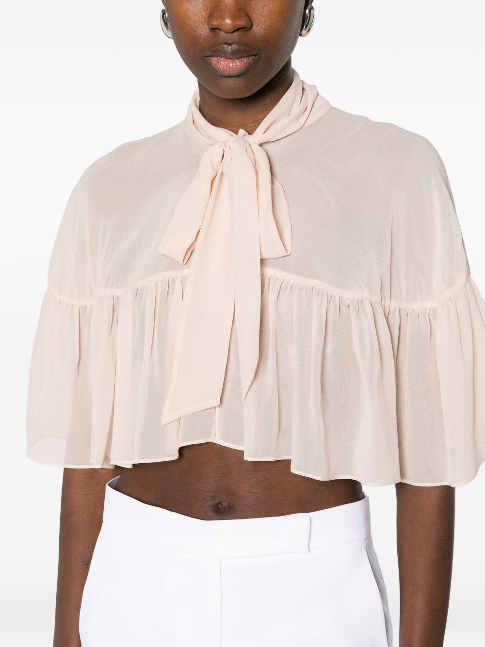 Blusa con fiocco in rosa chiaro Max Mara - donna 