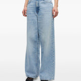 Jeans con baffatura in azzurro Ganni - donna 