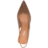 Decollete chanel gilda con cristalli in marrone Le silla - donna 