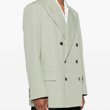 Blazer doppiopetto bosier in verde Dries van noten - uomo 