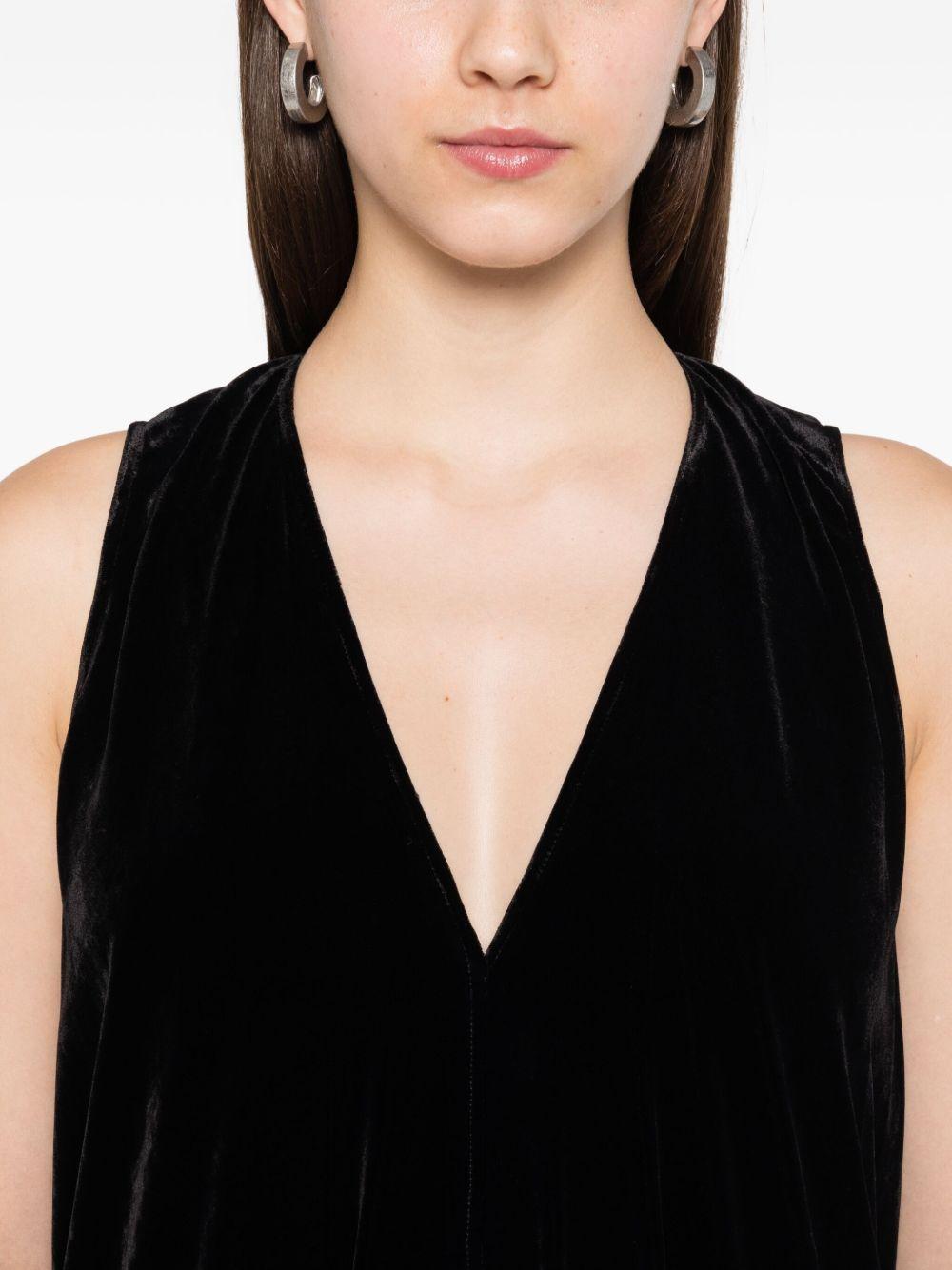 Abito da sera in velluto in nero Rick owens - donna 