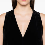 Abito da sera in velluto in nero Rick owens - donna 