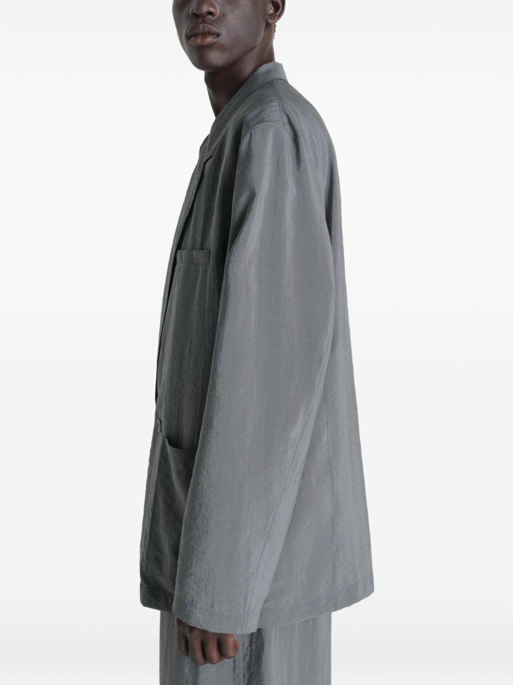 Giacca doppiopetto Soft in grigio Lemaire - uomo 