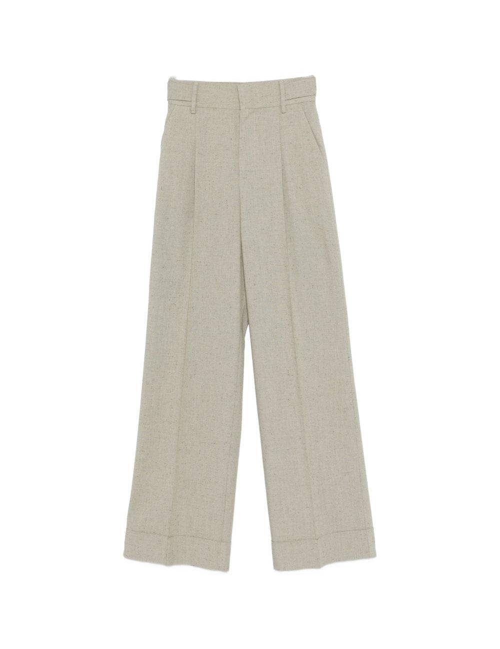 Pantaloni con pinces in beige Alberta Ferretti - donna 