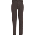 Jeans a gamba dritta in marrone Brunello cucinelli - uomo 