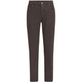 Jeans a gamba dritta in marrone Brunello cucinelli - uomo 