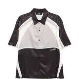 Camicia con inserto geometrico in bianco e nero AMIRI - uomo 