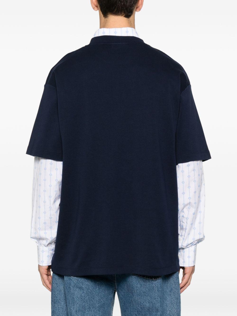 T-shirt con stampa grafica cocktail in blu Drole de monsieur - uomo 