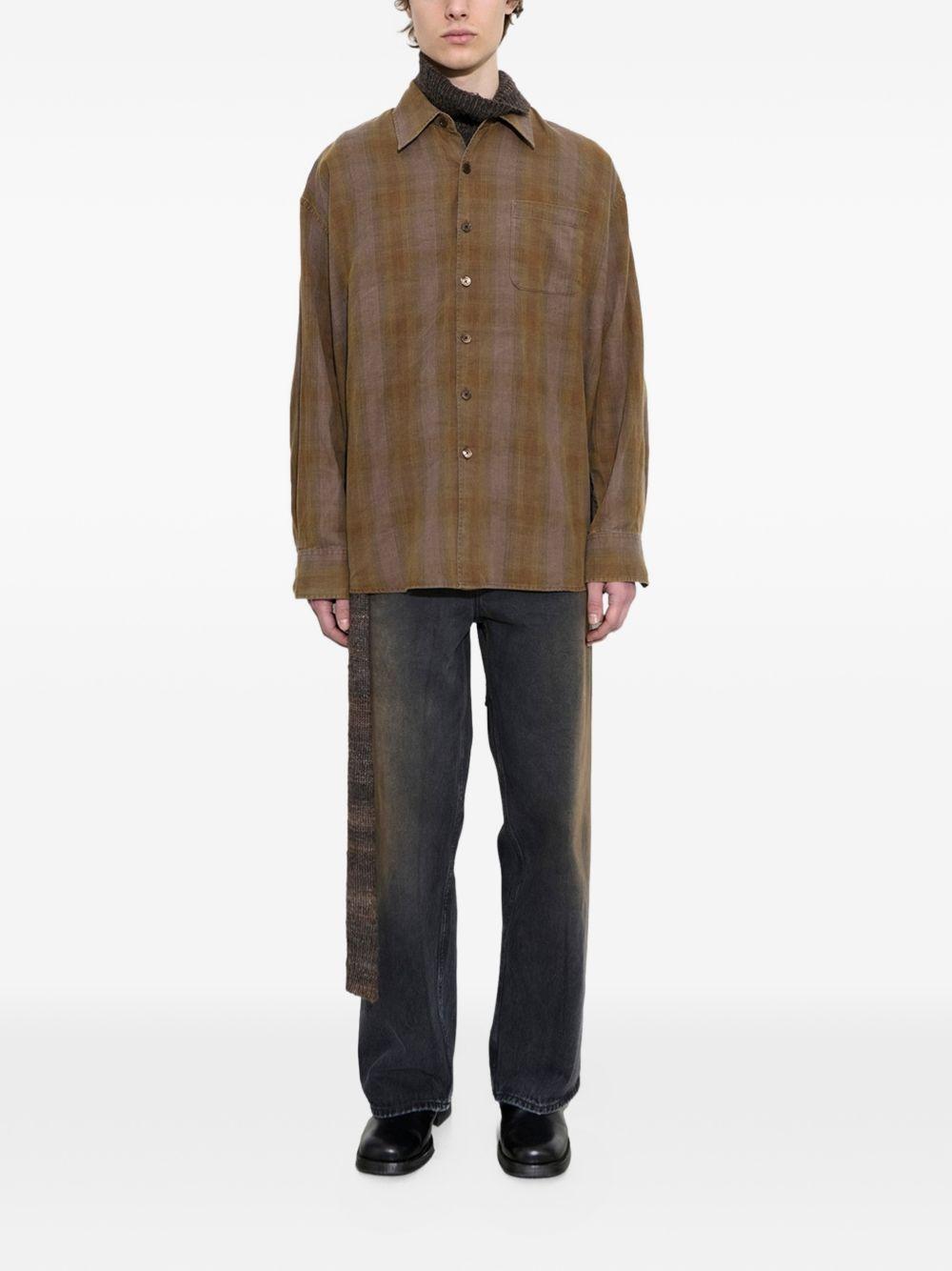 Camicia Borrowed a quadri multicolor Our Legacy  - uomo 