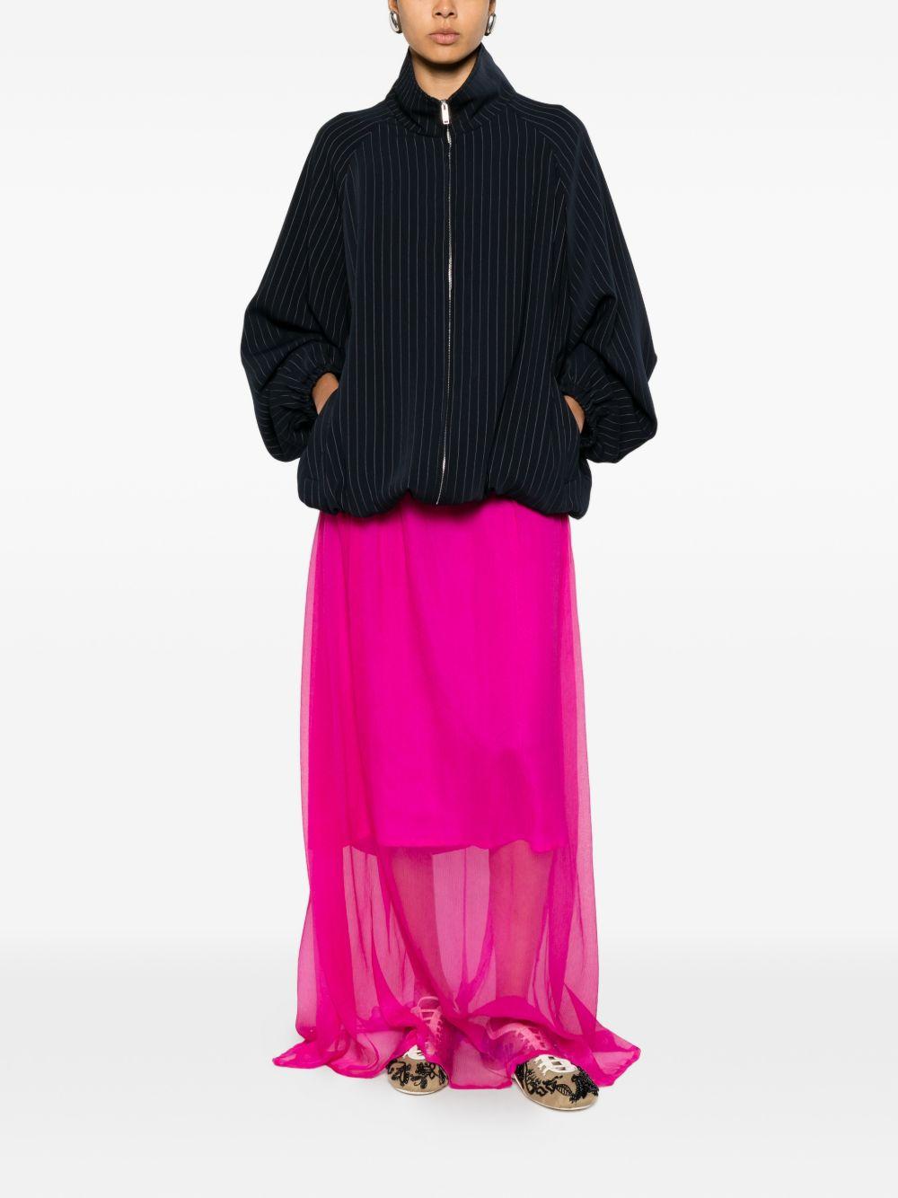 Gonna drappeggiata con volant sunia in rosa Dries van noten - donna 