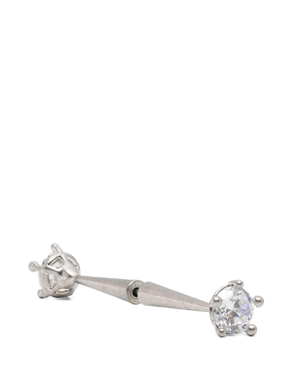 Orecchino diamant in argento Panconesi - unisex 