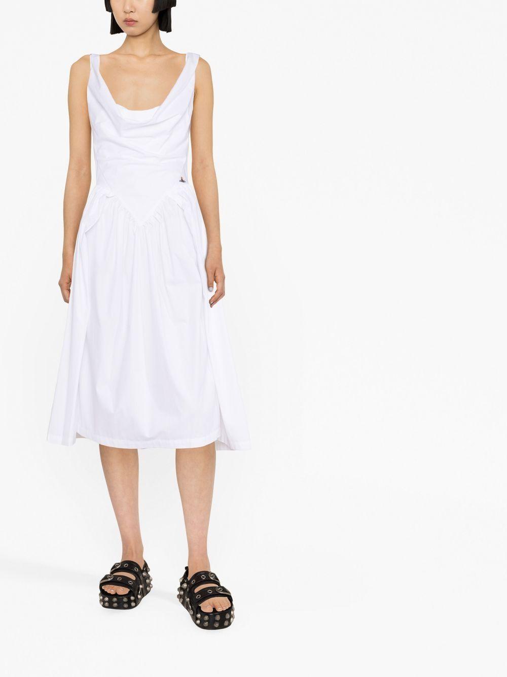 Abito Sunday midi in bianco 