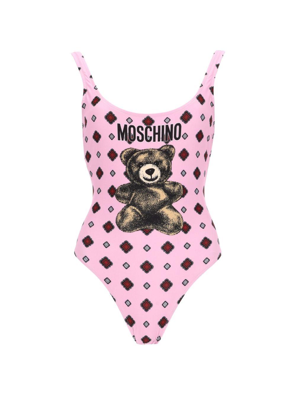 Costume con stampa in rosa Moschino - donna 
