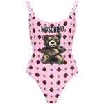 Costume con stampa in rosa Moschino - donna 