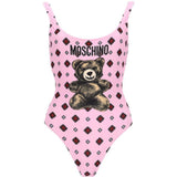 Costume con stampa in rosa Moschino - donna 