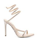 Sandali cleo 105 decorati con cristalli in beige 