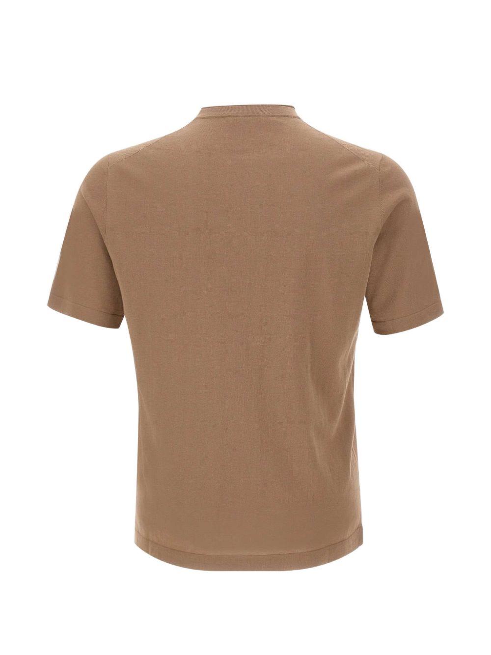 T-shirt girocollo in beige Kangra - uomo 