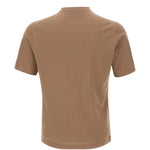 T-shirt girocollo in beige Kangra - uomo 