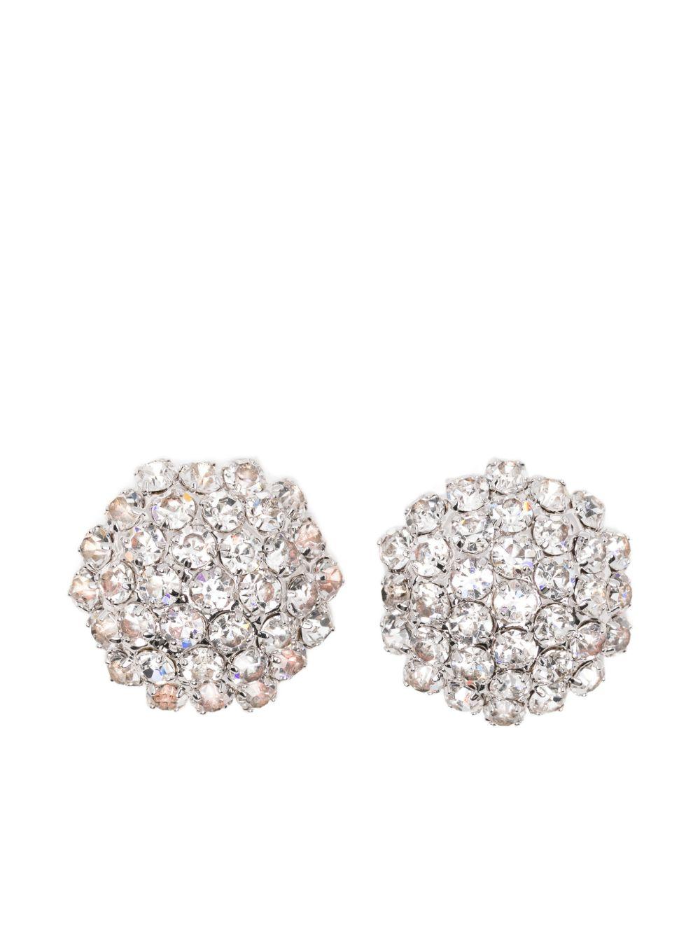 Orecchini a fiore di cristalloin argento Self-portrait - donna 