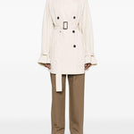 Trench doppiopetto con cintura in avorio Toteme - donna 
